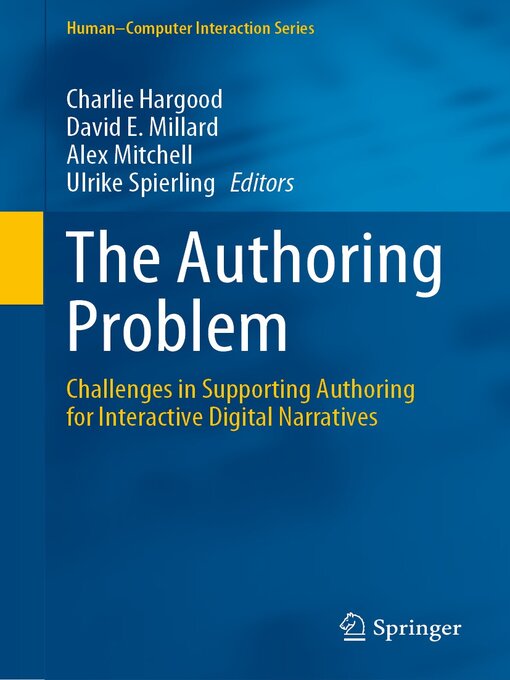 Title details for The Authoring Problem by Charlie Hargood - Available